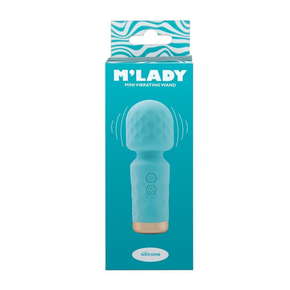 Вибромассажер M&rsquo;Lady Mini Vibrating Wand Teal SX3146 фото