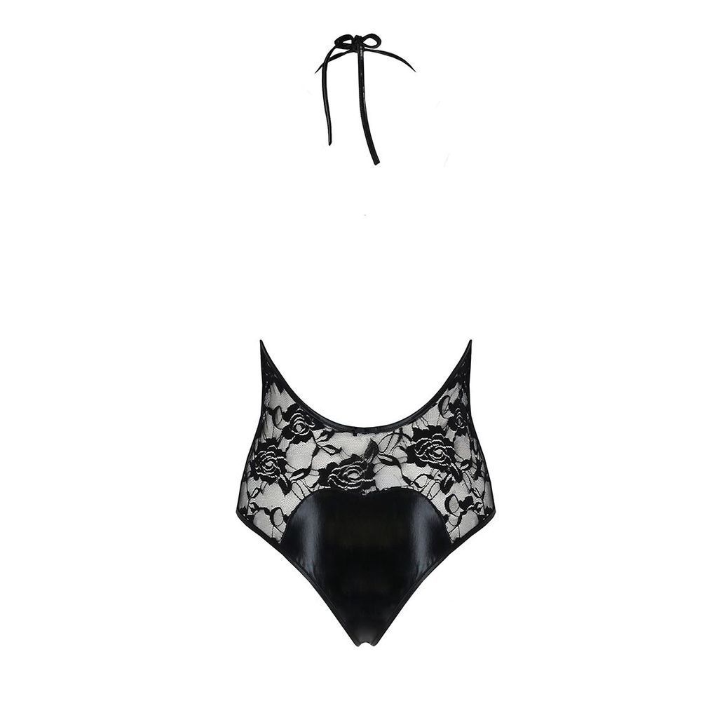 Боди с очень глубоким декольте Passion DARYL BODY L/XL, black EL14801 фото