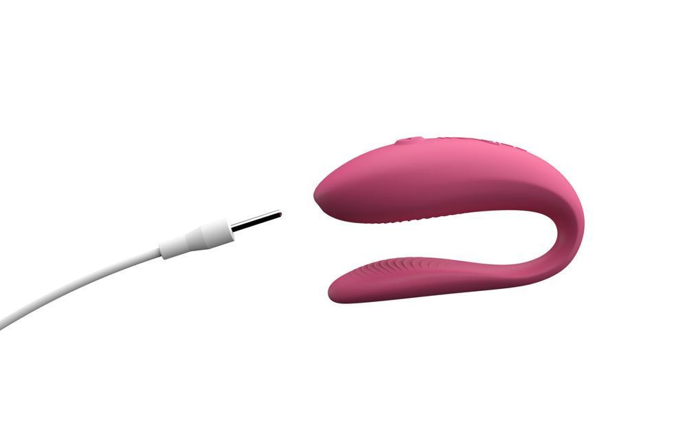 Смарт-вібратор для пар We-Vibe Sync Lite Pink, 10 віброрежимів, можна поєднувати з проникним сексом SO8766 фото
