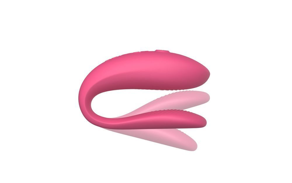 Смарт-вібратор для пар We-Vibe Sync Lite Pink, 10 віброрежимів, можна поєднувати з проникним сексом SO8766 фото