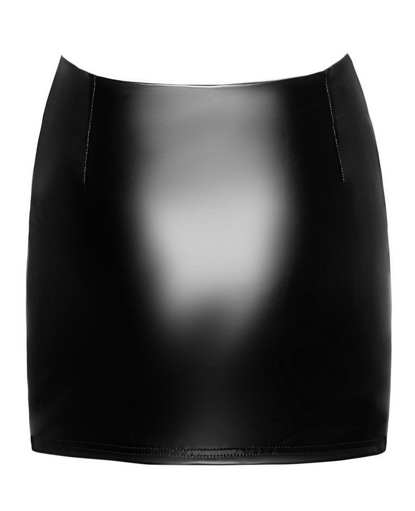 Юбка Noir Handmade F345 Powerwetlook skirt with garter - L SX2134 фото