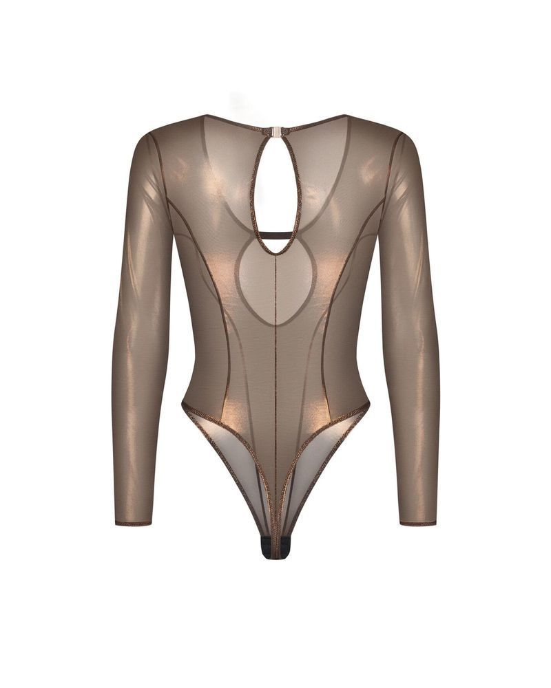 Боди Obsessive Soranna long-sleeved teddy S/M SX3620 фото