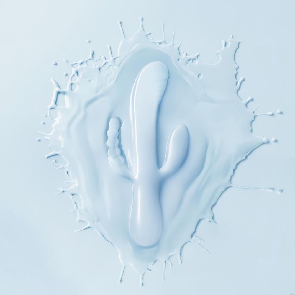 Вібратор-кролик Good Vibes Only - SAGE Triple Stimulation Vibe Soft Silicone - Blue SX3074 фото