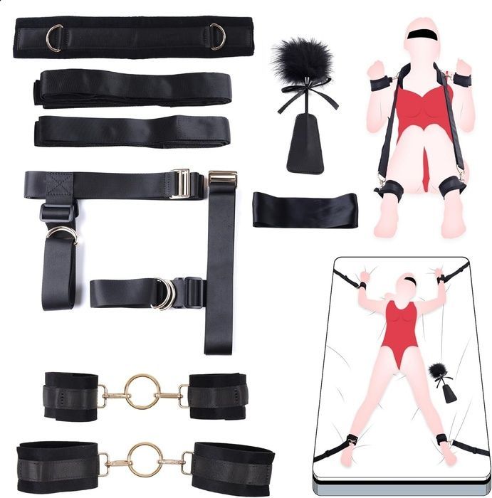 БДСМ-набор LOCKINK YEAHWOW Bed Restraint set SX2844 фото