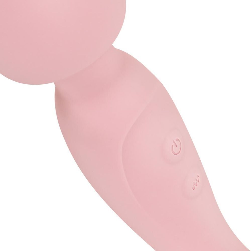 Вібромасажер Good Vibes Only - SIMI Double-Sided Wand Vibrator Soft Silicone - Pink SX3076 фото