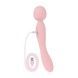 Вібромасажер Good Vibes Only - SIMI Double-Sided Wand Vibrator Soft Silicone - Pink SX3076 фото 7