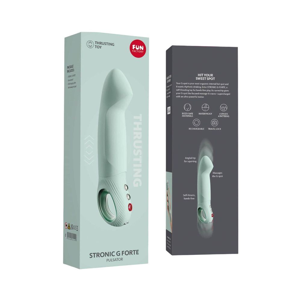 Пульсатор для точки G Fun Factory STRONIC G FORTE sage green, 8 режимів, суперпотужний SX0921 фото