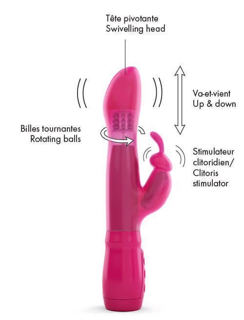 Вібратор Dorcel Furious Rabbit зі зворотно-поступальними рухами голівки MD1571 фото
