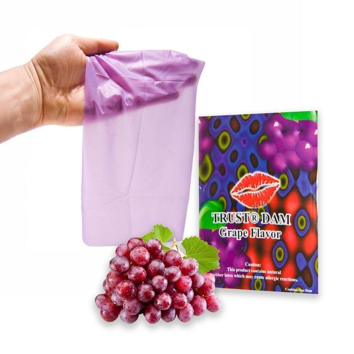 Латексная салфетка Latex Dental Dams Grape 1 шт SX1263 фото