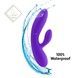 Гибкий вибратор кролик с двумя моторами FeelzToys Lea Rabbit Vibrator Medium Purple SO4431 фото 5