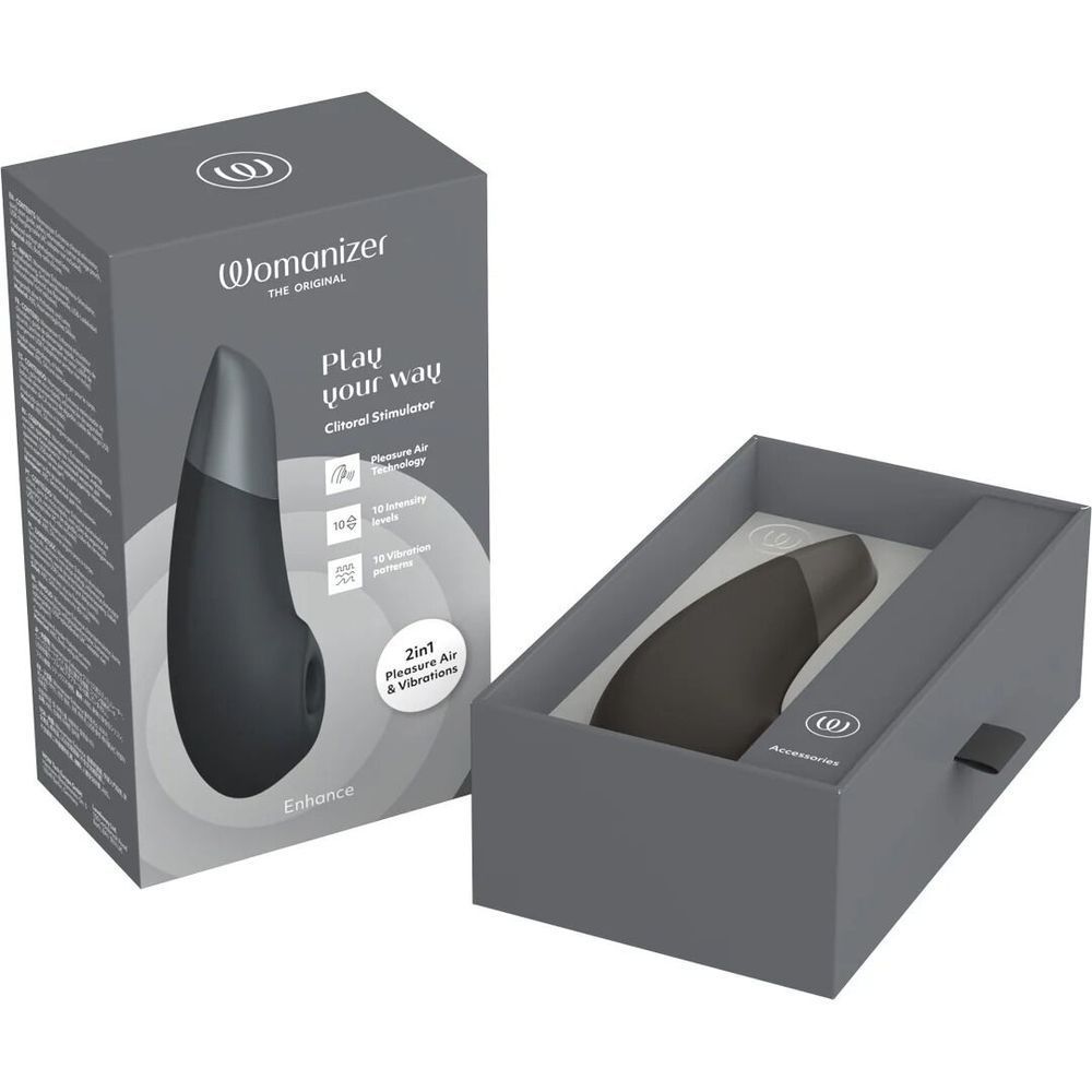 Вакуумный клиторальный стимулятор Womanizer Enhance Black SX2519 фото