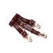 Шкіряні трусики для вібратора Liebe Seele Wine Red Forced Orgasm Strop, повністю регульовані SO9465 фото 4