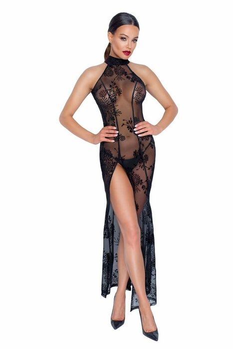 Длинное сетчатое платье Noir Handmade F239 Long tulle dress, S SX0133 фото