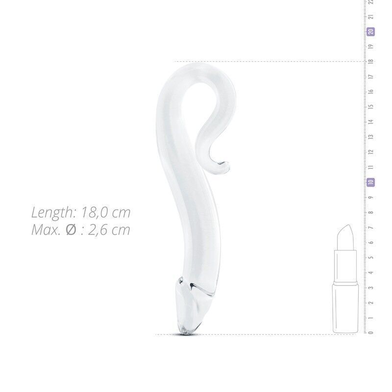 Скляний дилдо Gildo Glass Dildo No. 21, реалістична головка SO8891 фото
