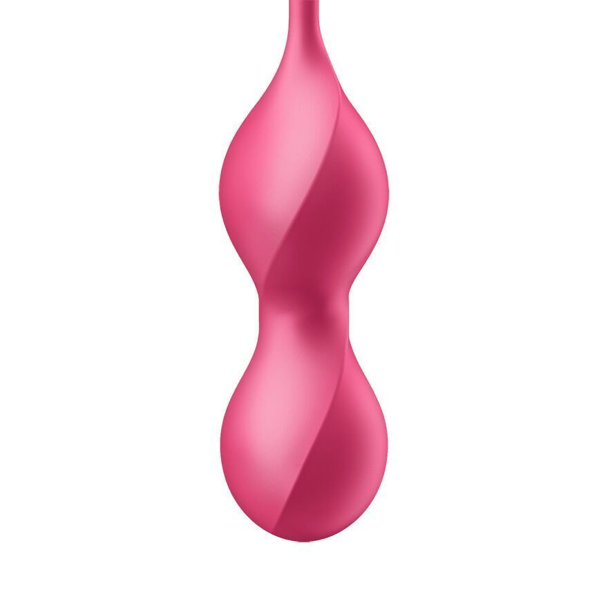 Вагинальные смарт-шарики с вибрацией Satisfyer Love Birds 2 Connect App Red, 86 г, пульт ДУ SX0571 фото