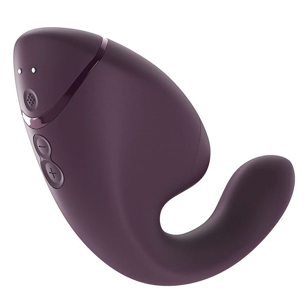 Подвійний вакуумний кліторальний стимулятор з вібрацією Womanizer Next Duo - Dark Purple SX3867 фото