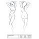 Полупрозрачное боди с вырезами Passion Exclusive Mirajane Body black L/XL, black PS26404 фото 7