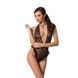 Боди монокини с глубоким декольте Passion OTAVIA BODY XXL/XXXL, black EL15703 фото 1
