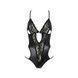 Боди с имитацией кожи и стрепами Passion ASUNA BODY L/XL, black SO4122 фото 3