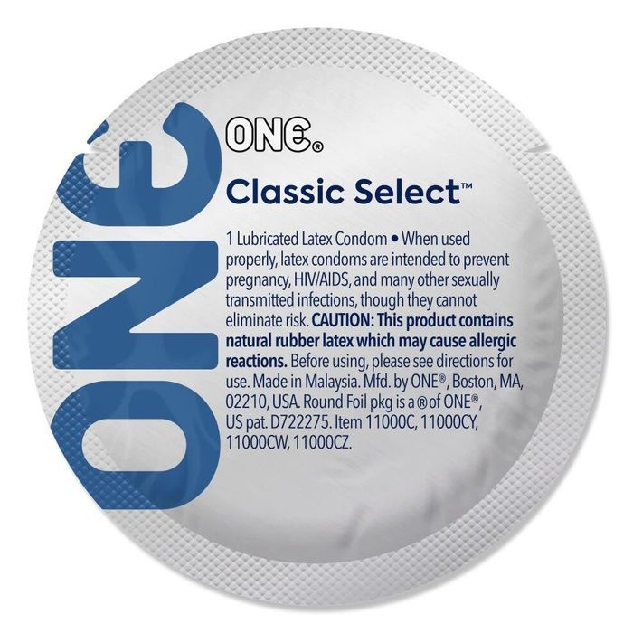 Презерватив ONE Classic Select Contest Collection, 1 шт, гладенький, зі змазкою, дизайнерське паковання SX0745 фото