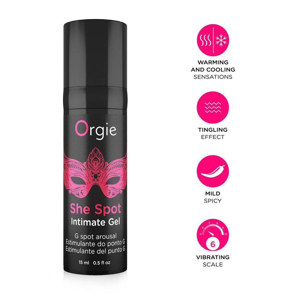 Гель для стимуляції точки G Orgie She Spot Intimate Gel, 15 мл, тепло-холод, ефект вібрації SX1552 фото