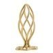 Металлическая анальная пробка LOCKINK SEVANDA Hollow Spiral Golden, M, золотистая, диаметр 3 см SX0883 фото 1