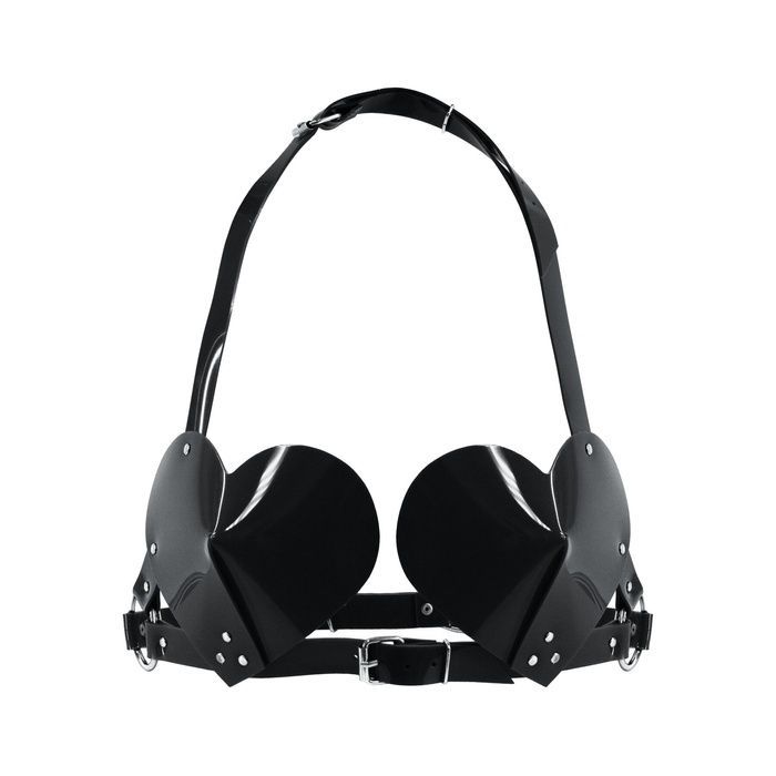 Ліф Серце Feral Feelings - Hearts Bra Black SO9308 фото