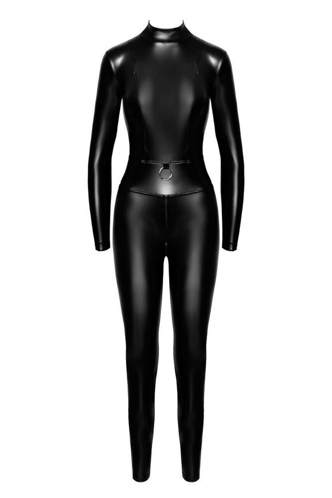 Комбинезон Noir Handmade F319 Caged, M, под латекс, длинный рукав, с доступом, кольцо на поясе SX0346 фото