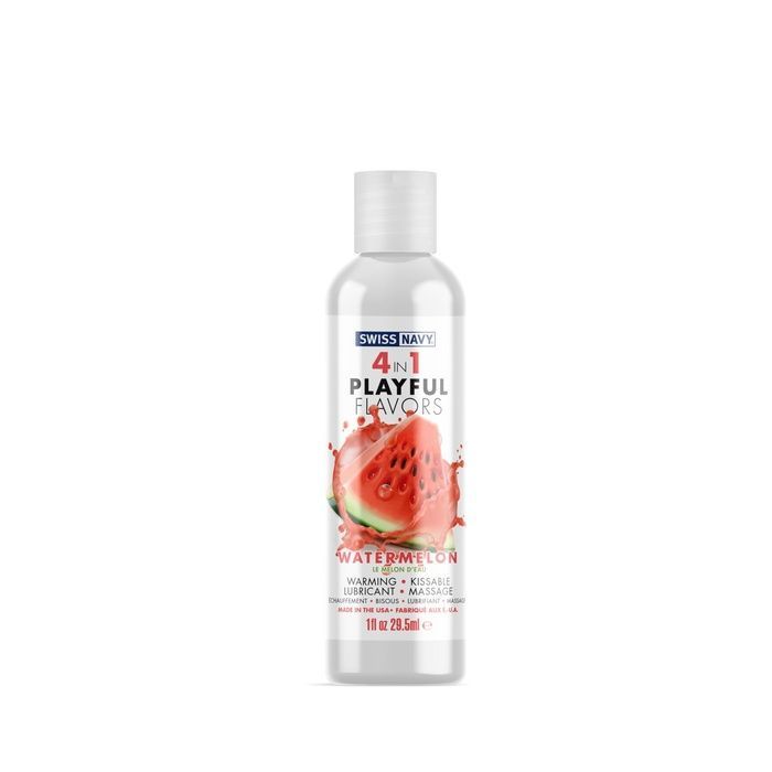 Распродажа!!! Лубрикант на водной основе Swiss Navy 4 In 1 Water Melon 29,5 мл (срок 29.11.2026) SX1350-R фото