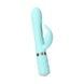 Роскошный кролик с ротацией и вибрацией Pillow Talk Lively, Teal, кристалл Сваровски SO6857 фото 2