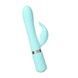 Роскошный кролик с ротацией и вибрацией Pillow Talk Lively, Teal, кристалл Сваровски SO6857 фото 1