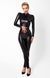 Комбинезон Noir Handmade F319 Caged, L, под латекс, длинный рукав, с доступом, кольцо на поясе SX0347 фото 2