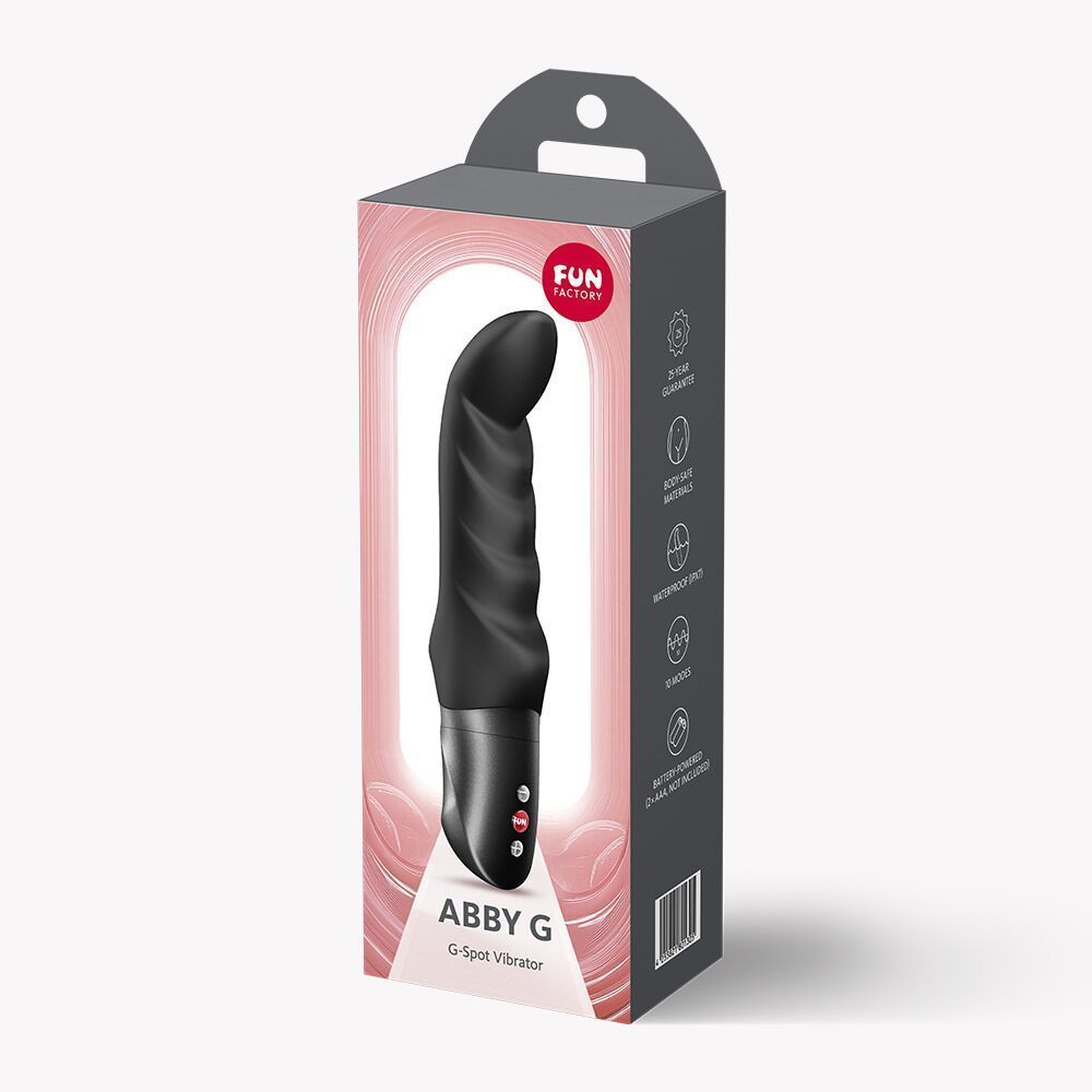 Вібратор для точки G Fun Factory Abby G Black, 10 режимів роботи, на батарейках SX3294 фото