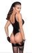Боди с мокрым эффектом Noir Handmade F244 Powerwetlook body with high cut bottom hem, XL SX0164 фото 3