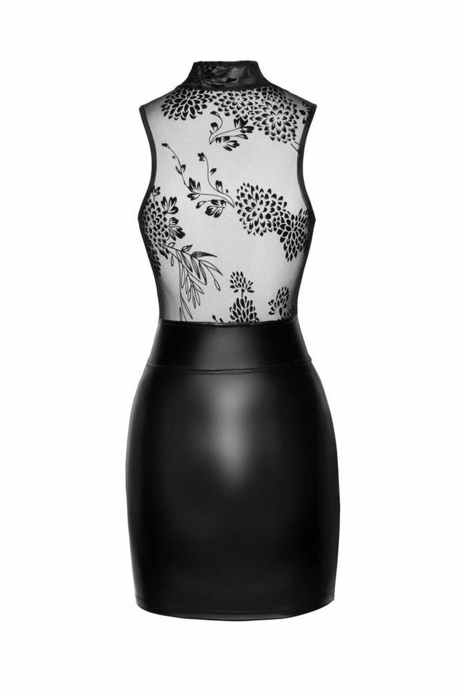 Платье Noir Handmade F241 Short dress with powerwetlook skirt and tulle top, 3XL SX0150 фото