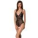 Боди с ажурным декором и открытым шагом Passion URSULA BODY XXL/XXXL, black SO5831 фото 1
