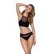 Спортивний топ з прозорою вставкою Passion PS006 TOP L, black SO4239 фото 3