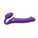 Безремінний страпон з вібрацією Strap-On-Me Vibrating Violet L, діам. 4,2 см, пульт ДК, регульований SO3826 фото 6