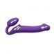 Безремінний страпон з вібрацією Strap-On-Me Vibrating Violet L, діам. 4,2 см, пульт ДК, регульований SO3826 фото 4