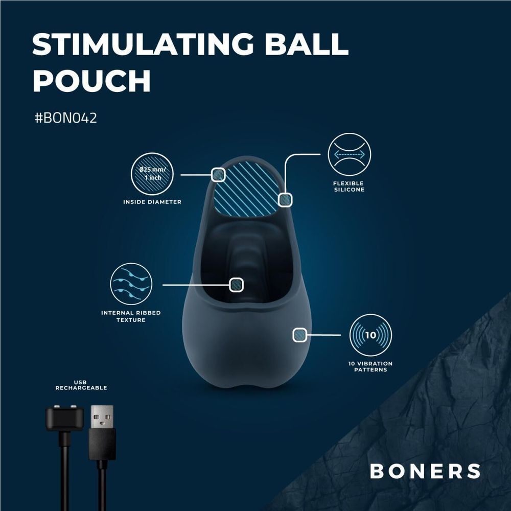 Эрекционное кольцо Boners Stimulating Ball Pouch SX3052 фото