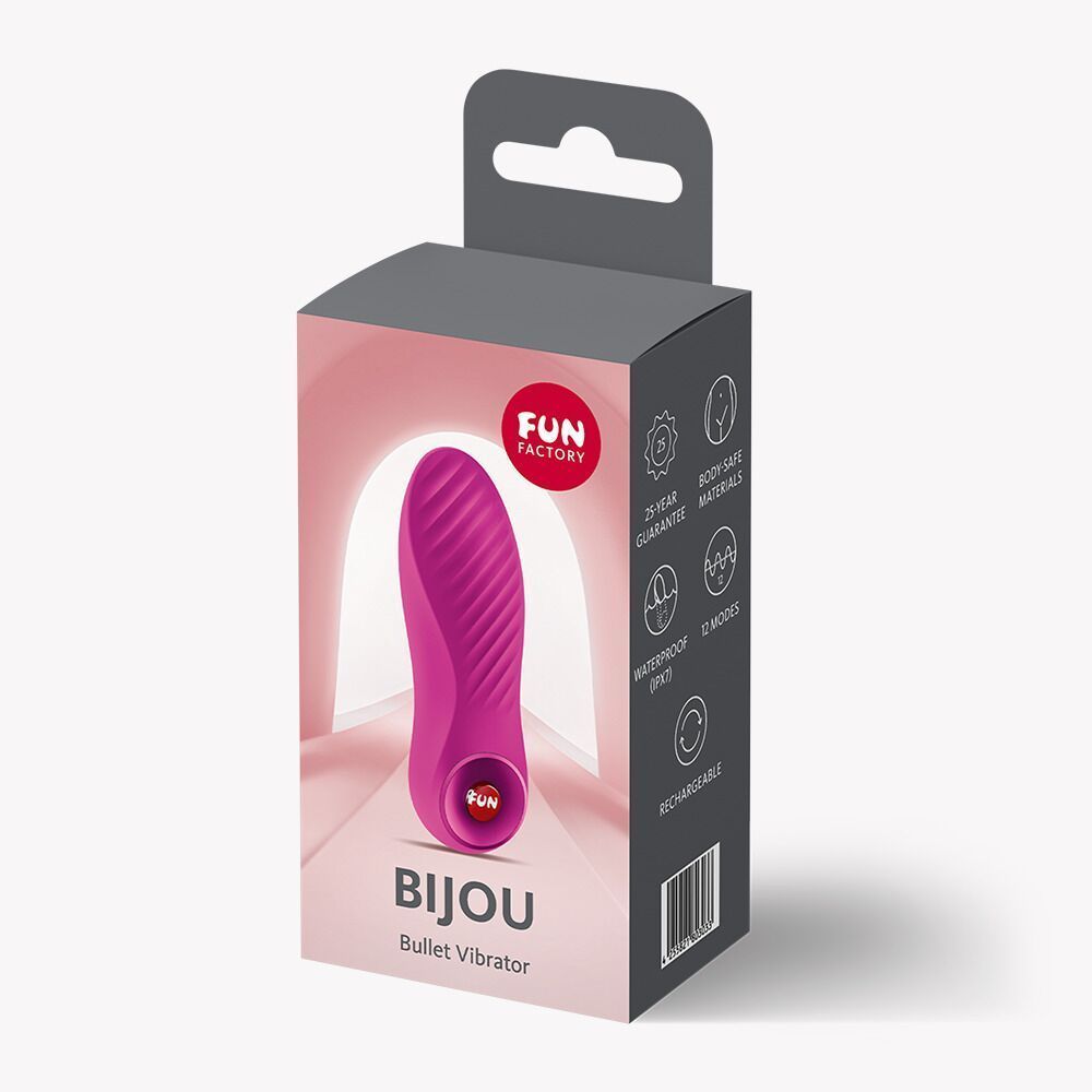 Вибропуля Fun Factory Bijou Magenta, 12 режимов, перезаряжаемая SX3300 фото