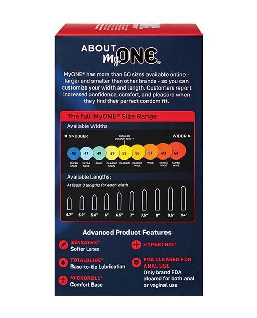 Презервативы MyONE Super Wide & Long 10 шт, картонная коробка SX1255 фото