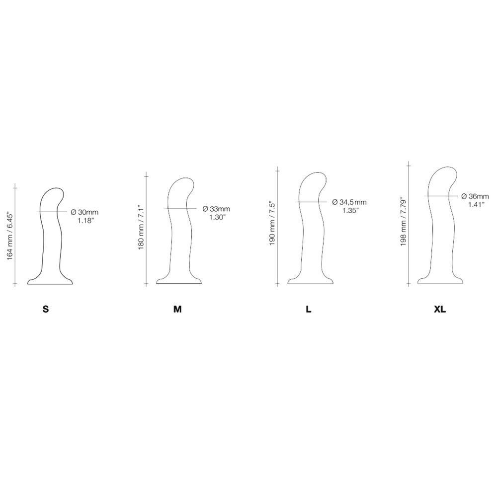Насадка для страпона Strap-On-Me P&G-Spot Dildo, силикон, размер XL SO9011 фото