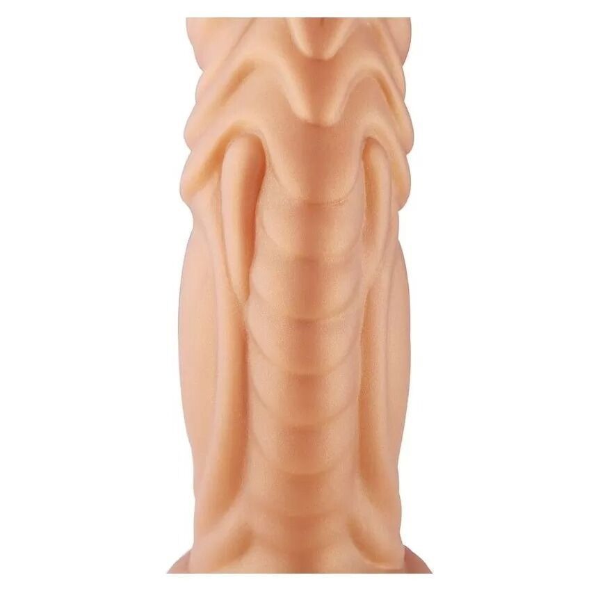 Фаллоимитатор для секс-машин Hismith Slightly Curved Silicone Dildo Monster Series, крепление KlicLok SO9960 фото
