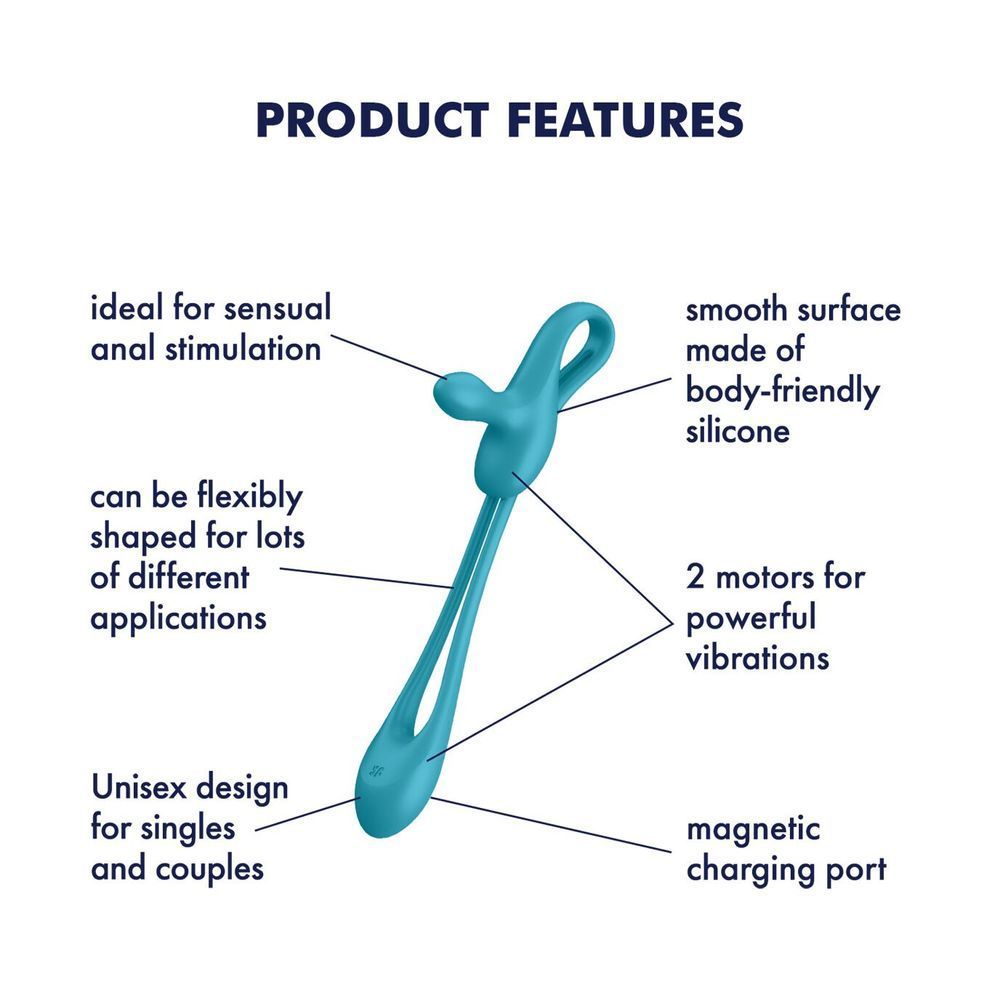 Мультивибратор Satisfyer Plug & Play 1, для нее и для него, 2 мотора SX0542 фото