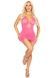 Платье Leg Avenue Lurex Rhinestone Keyhole Halter Dress One Size Neon Pink SX2768 фото 4