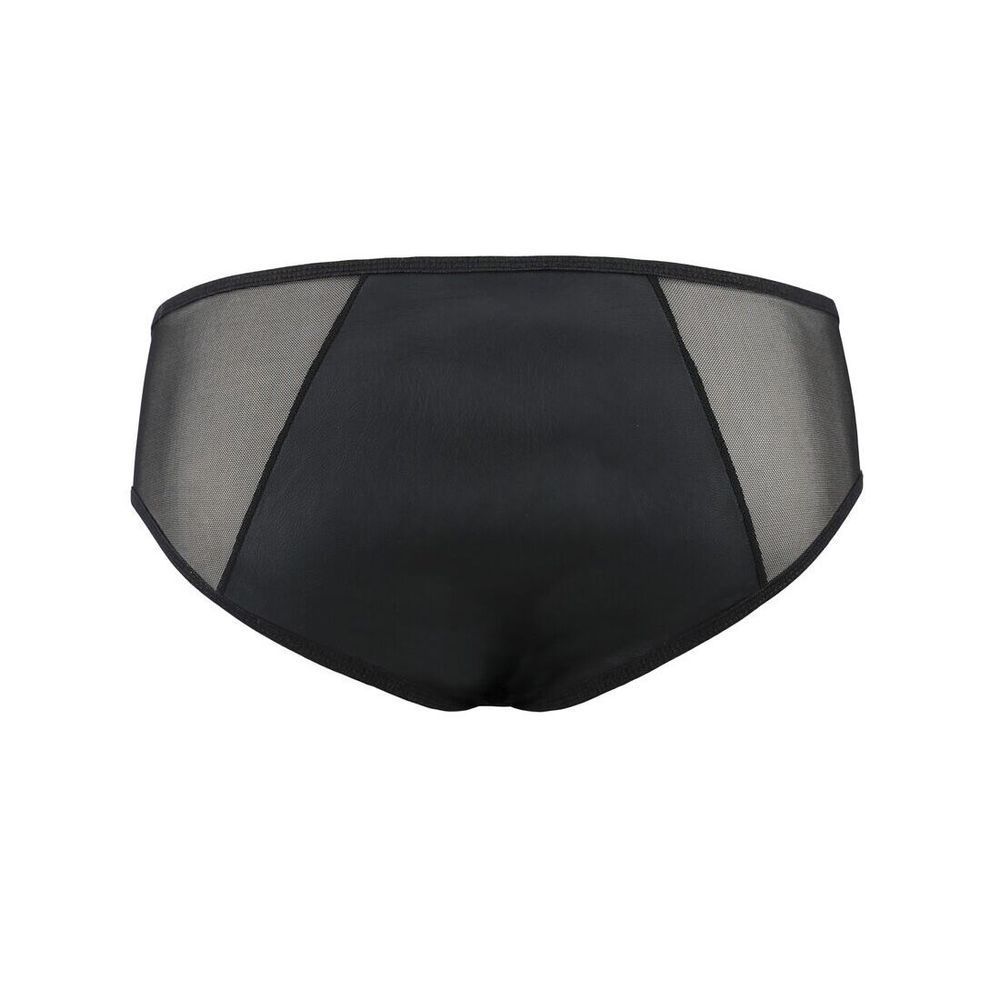 Чоловічі сліпи на блискавці Passion 042 SLIP TIMMY XXL/XXXL Black, екошкіра, сітка SO7599 фото
