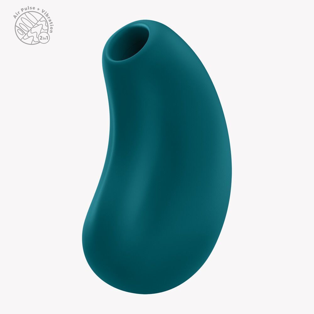 Вакуумный стимулятор с вибрацией Fun Factory Cherie Bottle Green, 11 + 12 режимов работы, перезаряжаемый SX3304 фото
