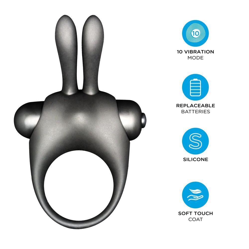 Набір Orgie Vibe Bunny: рідкий вібратор та ерекційне віброкільце SX3137 фото