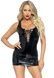 Вінілова мінісукня на шнурівці Leg Avenue Vinyl lace up mini dress XL SO7926 фото 1